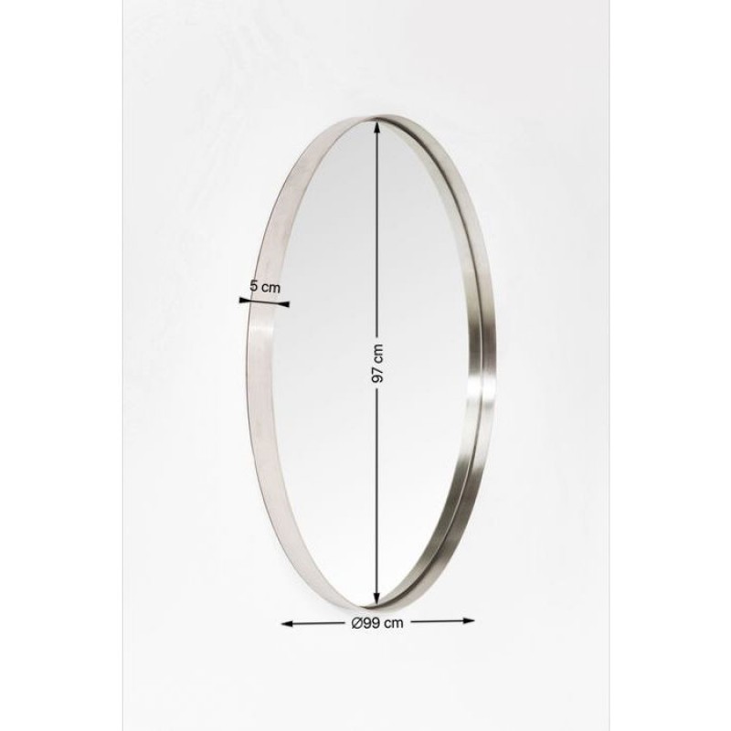 Mirror Curve Round Stainless Steel Ø100cm